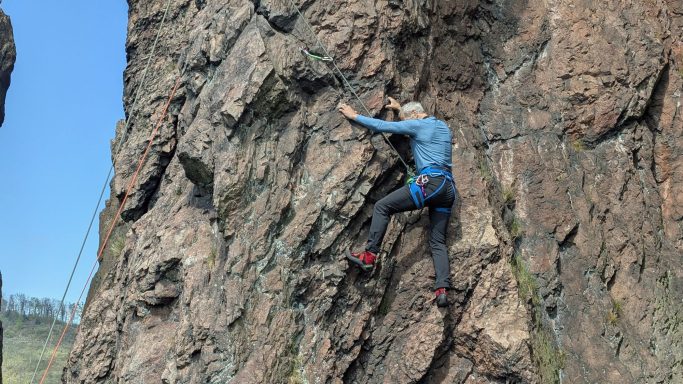 Klettern am Roten Turm Vereinsleben SCE
